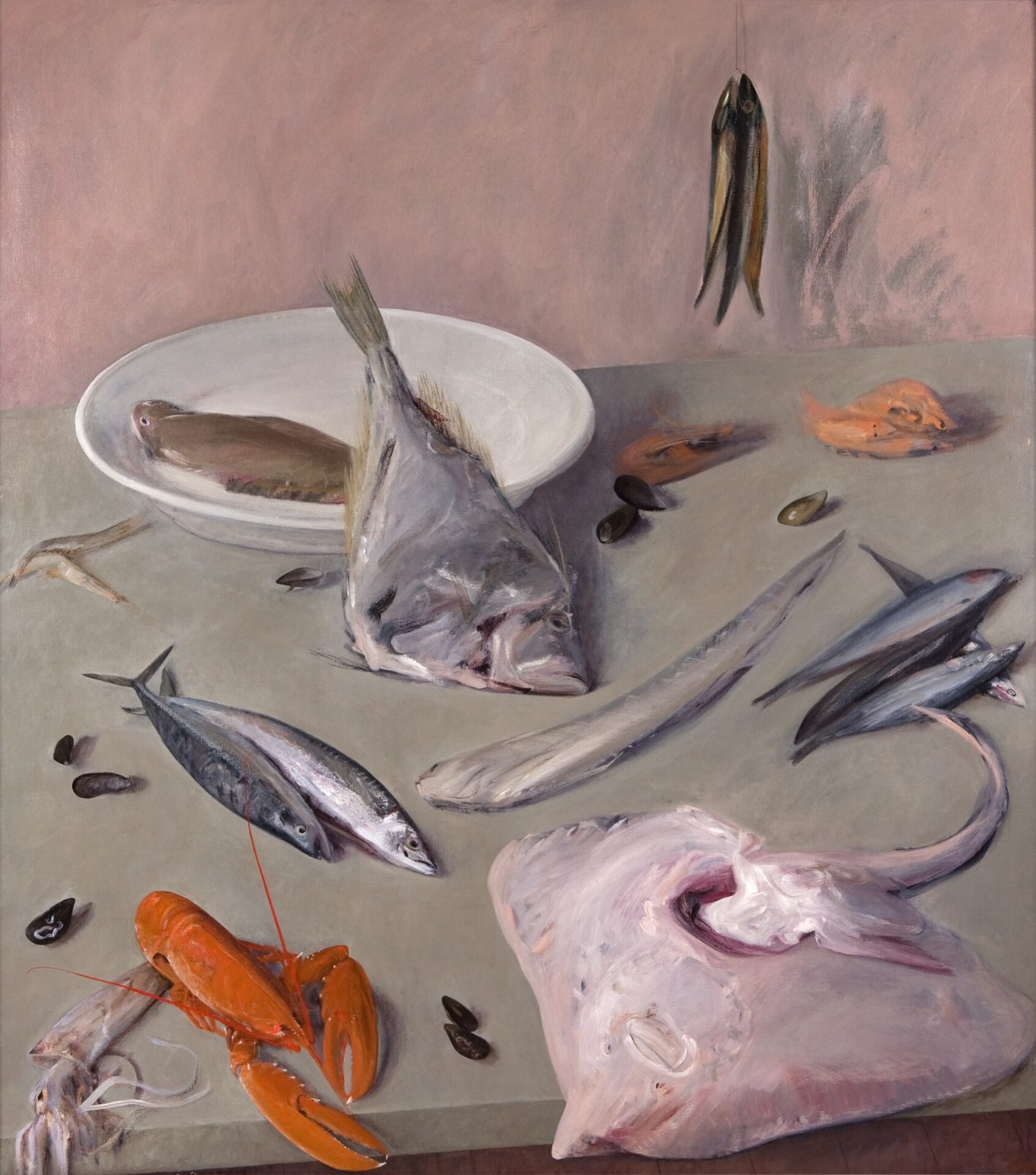 Fish    oil on canvas   59x58  2009